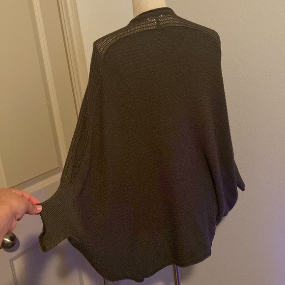 Olive green Cocoon Knit Cardigan - Picture 3 of 5